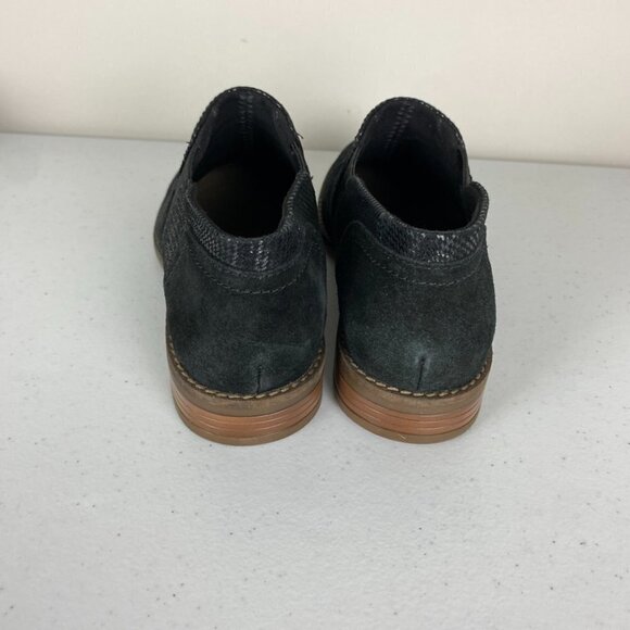 Clarks Camzin Mix Black Suede Booties Ankle Boots Womens 8.5 - Picture 4 of 8